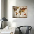 thumbnail image 3 of Nawypu World Map Wall Art for Office Nautical Wall Decor Vintage World Map Poster Modern Framed Canvas Print Art - Map of The World Wall Art for Living Room Bedroom Home Decor New Year Gift, 3 of 4