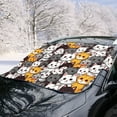thumbnail image 2 of Xoenoiee Cat Print Car Windshield Snow Ice Cover, Folding Automobile Windshield Frost Cover Car Accessories Fits for Most Standard Vehicles, SUV, 2 of 7