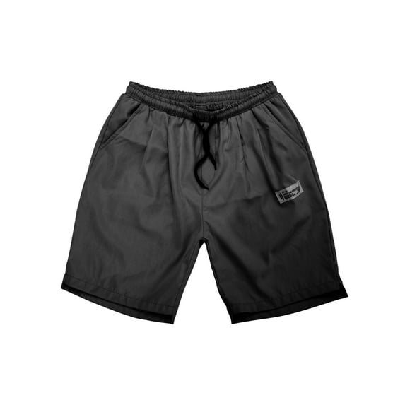 Men's Classic Fit Casual Polyester Jogger Gym Workout Short Pants with Elastic Waist Quick Dry Gym Shorts Lightweight Running Shorts