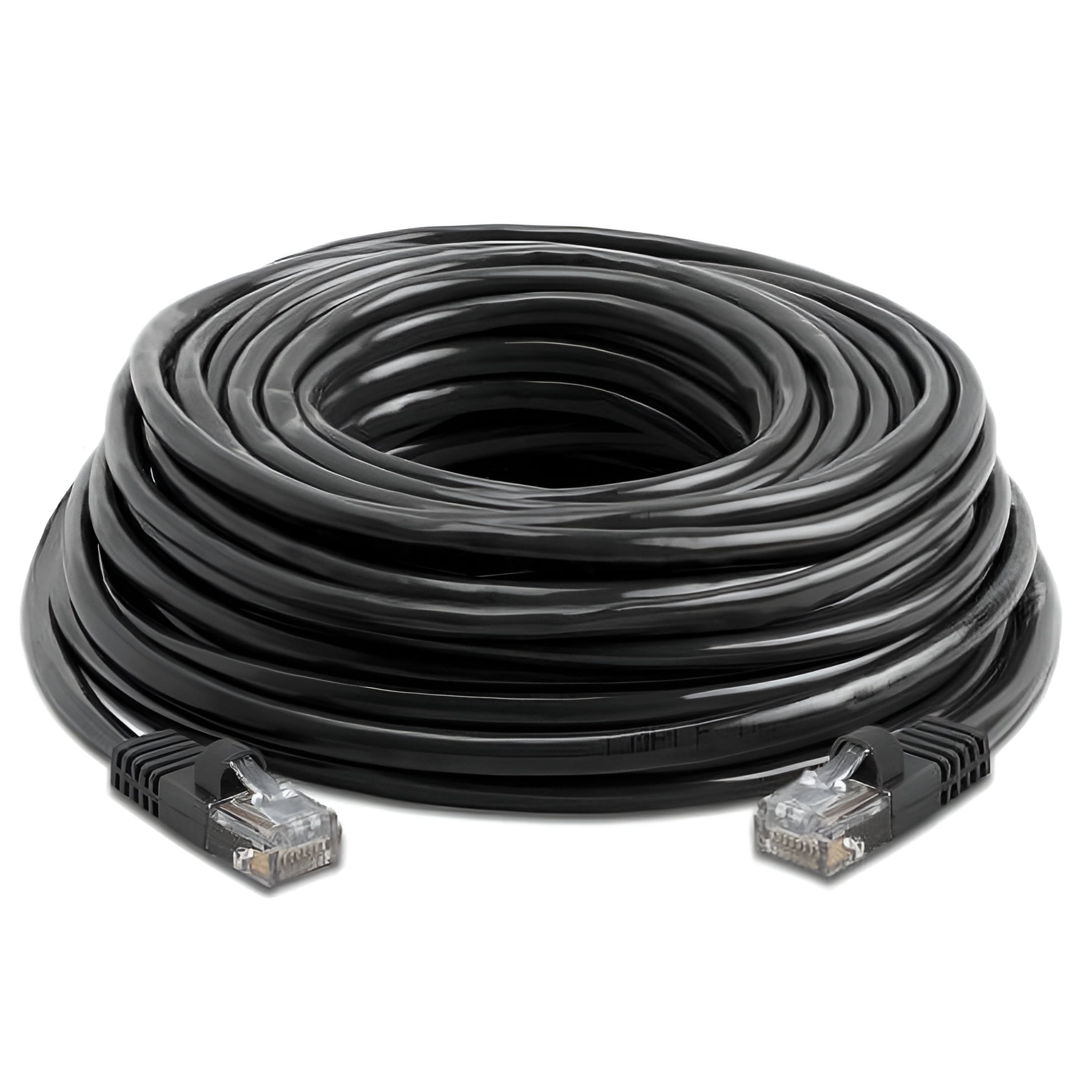 Importer520 BLACK 100FT CAT5 CAT5e RJ45 PATCH ETHERNET NETWORK CABLE 100 FT For PC, Mac, Laptop, PS2, PS3, XBox, and XBox 360