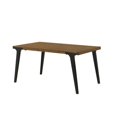 thumbnail image 3 of ACME Hillary Dining Table W/2 Leaves, Walnut & Black Finish, 3 of 3