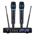 thumbnail image 1 of Kithouse S9 UHF Système de Microphone Sans Fil Rechargeable Microphone de Karaoké Micro Sans Fil Sans Fil Double avec Boîtier Récepteur Bluetooth + Contrôle du Volume Écho fo, 1 of 7