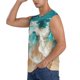 thumbnail image 3 of Fotbe Ocean Wave Crash Men's Camiseta sin Mangas Estampada para Hombres, Playera Casual para Gimnasio, Entrenamiento, Playa-3X-Large, 3 of 7