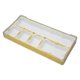 thumbnail image 3 of Caja de piezas de reloj, herramienta de reparación de relojes con 5 compartimentos, revestimiento inferior de goma, caja de almacenamiento de piezas de reloj, 3 of 12