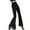 Black, variant on Latin Dance Pants Women Pure Color Ballroom Wide Leg Trousers Fashion Long Standard Adult Modern Waltz Training Wear