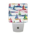 thumbnail image 6 of Yayeee LED Plug in Night Light for The Home with Auto Dusk to Dawn Light Sensors, 2 Pack, Hand Drawn Sailboats, 6 of 6