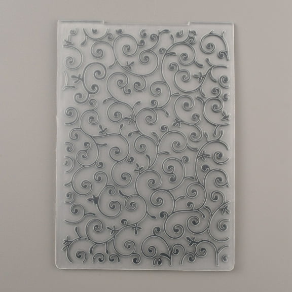 5pc Plastic Embossing Folders Concave-Convex Embossing Stencils for Handcraft Photo Album Decoration Floral Pattern 148x105x3mm
