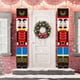 thumbnail image 3 of Juego de 2 pancartas navideñas de Cascanueces, decoración para puerta de entrada, porche, fiesta infantil, modelo de soldado de tamaño natural (C) Rojo Verde, 3 of 5