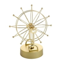 SLYNSHome Gold Ferris Wheel with Lights Decorations for Office Bookshelf,Birthday Thanksgiving Valentine's Day Gifts