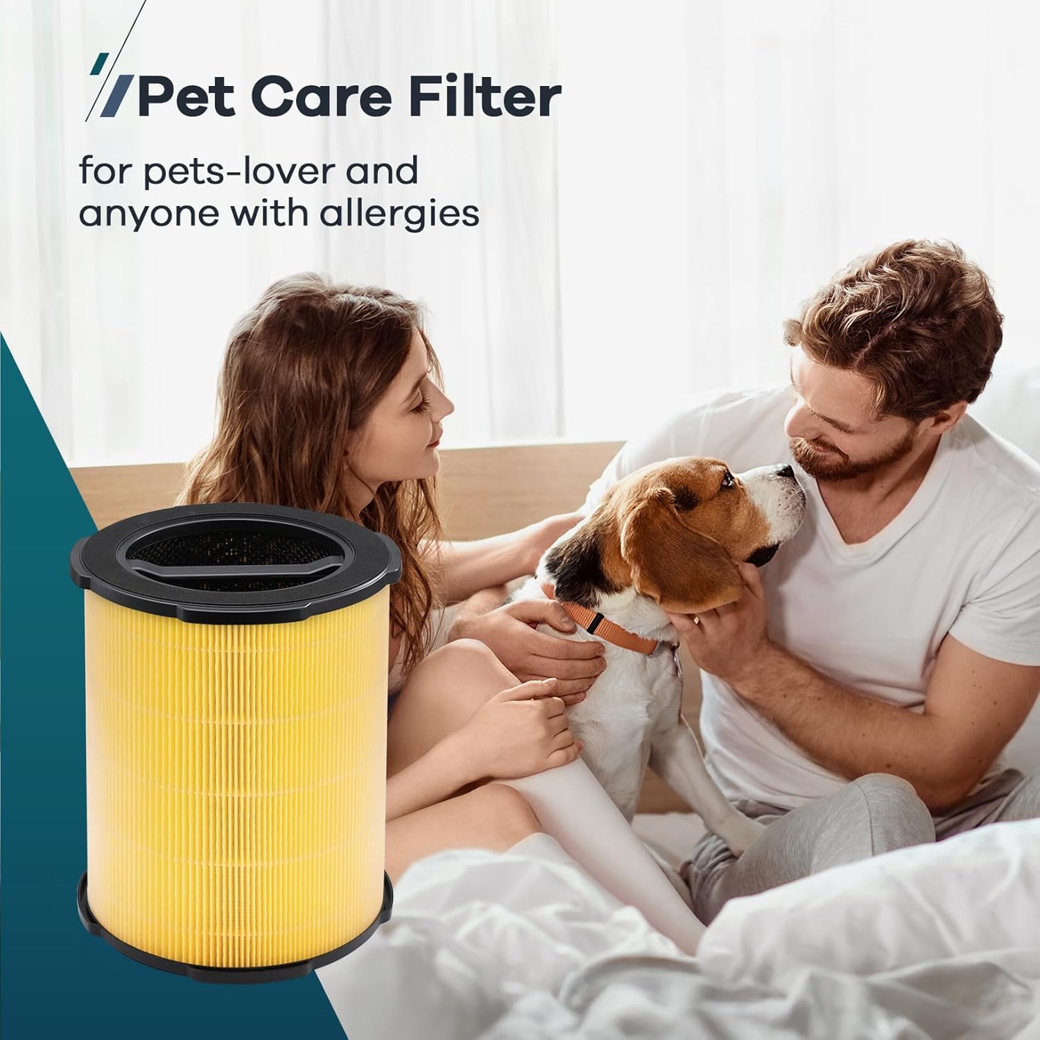 WELOV P200S/P200 Pro Pet Care Filter, 3-in-1 H13 True HEPA and High-Efficiency Activated Carbon Filter for Pet Hair, Dander, Pollen, Dust, Pet Odor, and Other Unwanted Smells