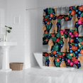 thumbnail image 2 of Yorkie Dog and Flower Florals Shower Curtain 84"x72" ,Bathroom Decorative Shower Curtains Set with 12 Hooks,Modern Waterproof Washable Shower Curtain, 2 of 6