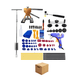 thumbnail image 1 of Kit Ventosas Saca Golpes Repara Abolladuras Auto Carro 77 pzs Belug Multicolor, 1 of 5