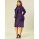 thumbnail image 4 of Vestido Midi Con PurpuriDe FiesCóctel TalExtBodycon LentejuePaMujer Púrpu4X, 4 of 6