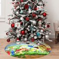 thumbnail image 7 of Lsque Pikmin Print Christmas Tree Skirt, Tree Skirt with Ties or Velcro, Perfect for Holiday Decorations, Halloween, and New Year-30", 7 of 7