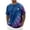 Dark Blue, variant on T-Shirts for Man Tie Dye Gradient Color Mesh T-shirt Loose Fit Palm Tree Graphic Tops Green2 XXL