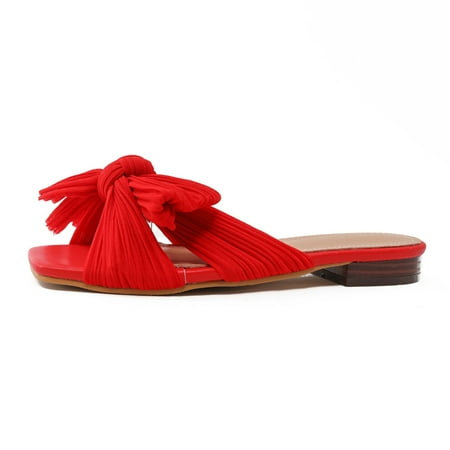 

Women S Breathable Sandals Comfort Non Slip Lightweight Fashion Open Toe Slippers 39 Red