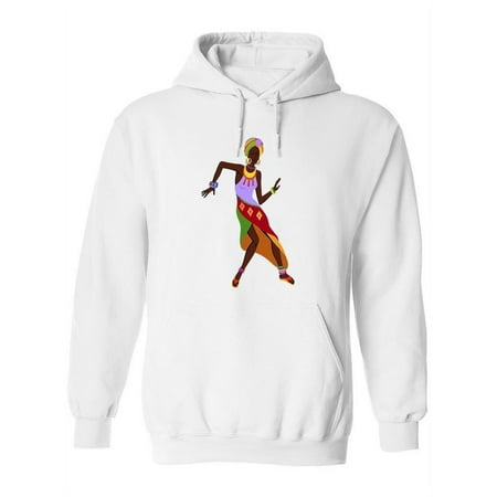 African Woman Dancing Hoodie Women -Image by Shutterstock Female 3X-Large