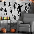 thumbnail image 2 of Adhesivos de pared con silueta de zombi para Halloween, PVC, 40 x 57 cm, 2 of 3