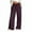 Wine(Womens Jeans), variant on ZHYou Womens Drawstring Wide Leg Jeans Elastic High Waisted Baggy Pull On Casual Trousers,Black,Size L