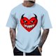 thumbnail image 1 of Blusas y camisas de manga corta y cuello redondo para hombre. Blusas/camisetas de manga corta con cuello redondo y estampado de Halloween para hombre. Blusa para hombre., 1 of 4