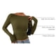 thumbnail image 4 of Camisas de Manga Larga PRETTYGARDEN Mujer Otoño 2025 Verde Militar, 4 of 9