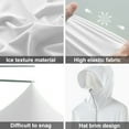 thumbnail image 3 of 1 adulto blanco de cuello alto con sombrero de verano protección UV ropa de piel fina protector solar, 3 of 5