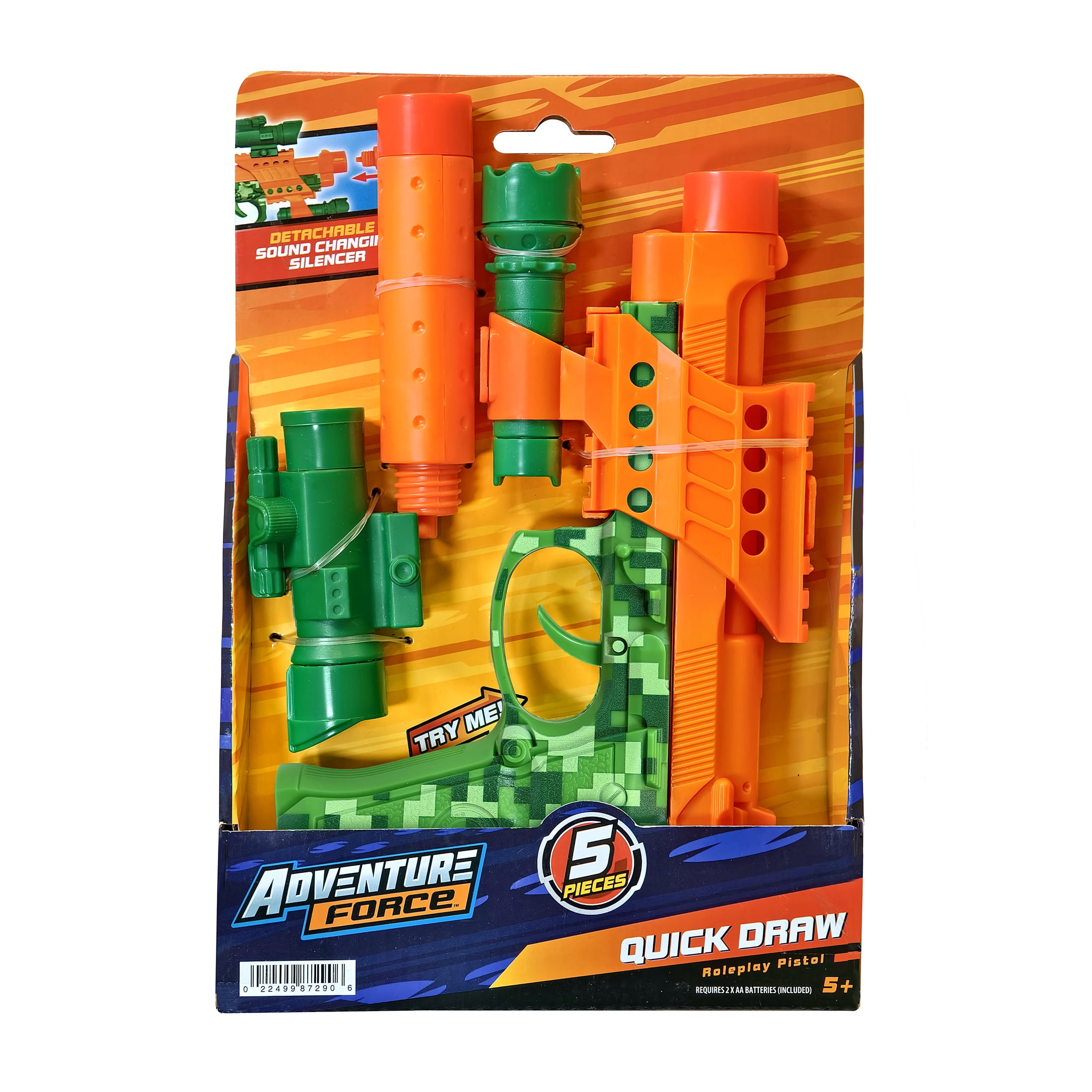 Adventure Force Quick Draw Roleplay Pistol, 5 Pieces, Included, 5+
