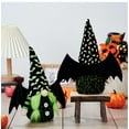 thumbnail image 3 of Bat Gnome Halloween Decorations for Home, Set of 2 Plush Gnomes with Bat Wings, Handmade Tomte Gnome Dolls for Halloween Decor, for Women, 3 of 9