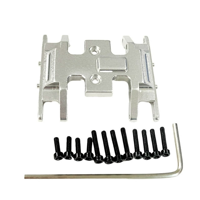 fastboy Aluminum Alloy Skid Plate Gear Box Mount For 1/24 Axial SCX24 Crawler RC Hop-ups Silver