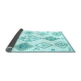 thumbnail image 2 of Ahgly Company Indoor Square Solid Light Blue Modern Area Rugs, 4' Square, 2 of 4