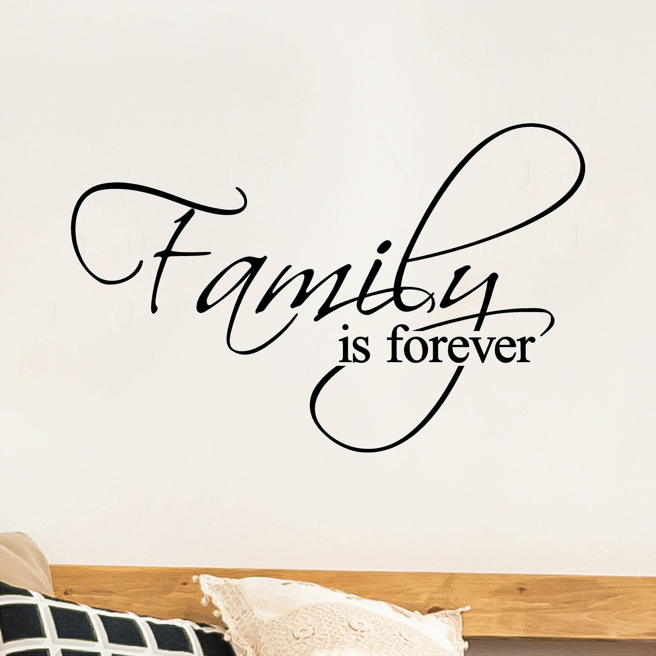 Family Is Forever Vinyl Lettering Wall Decal Sticker Family Room Decals
