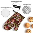 thumbnail image 3 of Balery Leaf And Fruit Pattern Oven Mitts and Pot Holders 4 pcs Set, Kitchen Oven Glove High Heat Resistant 500℉ Oven Mitts with Non-Slip Silicone Surface, 3 of 6