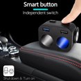 thumbnail image 3 of ruzhgo Universal Fast Car Charger Indicator Light Portable Automotive Interior Electronic Smartphone Dual USB Ports Tablet Charging, 3 of 6