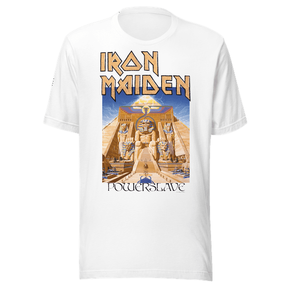 Iron Maiden Powerslave White Pharoh T-Shirt