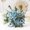 Lake Blue, variant on Mosiee Fake Flower Simulation Bouquet Peony Rose Fake Peony Modern Luxury Chic Home Decoration Dried Floral Arrangement Orange