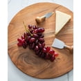 thumbnail image 2 of Large Acacia Wood Round Charcuterie Board for Cheese and Meats, 2 of 5