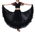 thumbnail image 1 of Vestido de de baile latino con lentejuelas grandes para mujer hermosa Tango Ballroom Rumba Negro Zulema Vestido de baile latino, 1 of 8