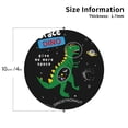 thumbnail image 3 of Bingfone Vintage Space Dino Cartoon Black Leather Drinks Coasters With Set Of 6,Suitable For Home Kitchen,Coffee Cup Coasters Home Gift, 3 of 9