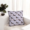 thumbnail image 6 of Yiaed Dachshund Dog Print Pillow Covers Super Soft Decorative Square Throw Pillow Covers Case Cushion Covers for Sofa Couch Bedroom Car Decor（No pillow core）-18"x18", 6 of 7