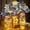 Blue,Gold, variant on OuMuaMua Graduation Decorations Class of 2026-30pcs Blue and Gold Graduation Table Centerpieces Sticks Table Toppers with Lights for College High School Congrats Grad Party Supplies