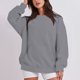 thumbnail image 1 of ICHUANYI Clearance Fashion Women Comfortable Casual Pocket Color Long Sleeve Round-Neck Blouses T-shirt Tops(Gray, L) ICHUANYI WER2023081511745, 1 of 9