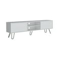thumbnail image 2 of Tv Stand Entertainment Console Tv Cabinet Tv Rack, Hairpin Stand With Spacious Storage And Cable Management Holes, White, 2 of 7
