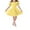 Yellow, variant on NAISIBABY Girls Flare Dress, Ruffled Sleeve Solid Color Summer Casual Princess Dress Wine 5-6T