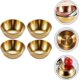 thumbnail image 3 of 4 Pieces Stainless Steel Round Mini Bowls Household Seasoning Dish (gold), 3 of 5