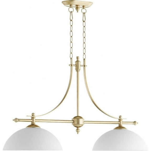 Transitional Two Light Chandelier-Aged Silver Leaf Finish Bailey Street Home 183-Bel-2669833