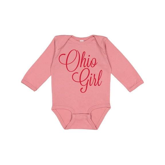 Inktastic Ohio Girl Boys or Girls Long Sleeve Baby Bodysuit