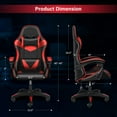 thumbnail image 4 of YSSOA Gaming Chair, Office Chair High Back Computer Chair Leather Executive Ergonomic with Headrest and Lumbar Support, 4 of 7