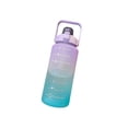 thumbnail image 2 of Portable 2 Liter Water Bottle With Handle For Gym And Travel - Large Motivational Time Marker Water Jug, Leak Proof, Gradient Matte Plastic Cup, 2 of 6