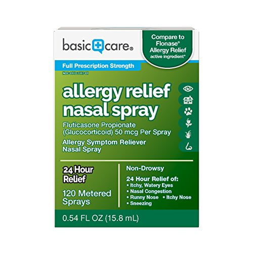 Basic Care Allergy Relief Nasal Spray, Fluticasone Propionate