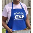thumbnail image 4 of ThisWear 50th Birthday Accessories For Women Made In 1976 All Original Parts Two Pocket Adjustable Bib Apron Royal, 4 of 7
